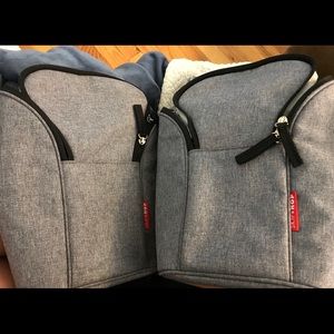 Pair of SkipHop Insulated bottle bags